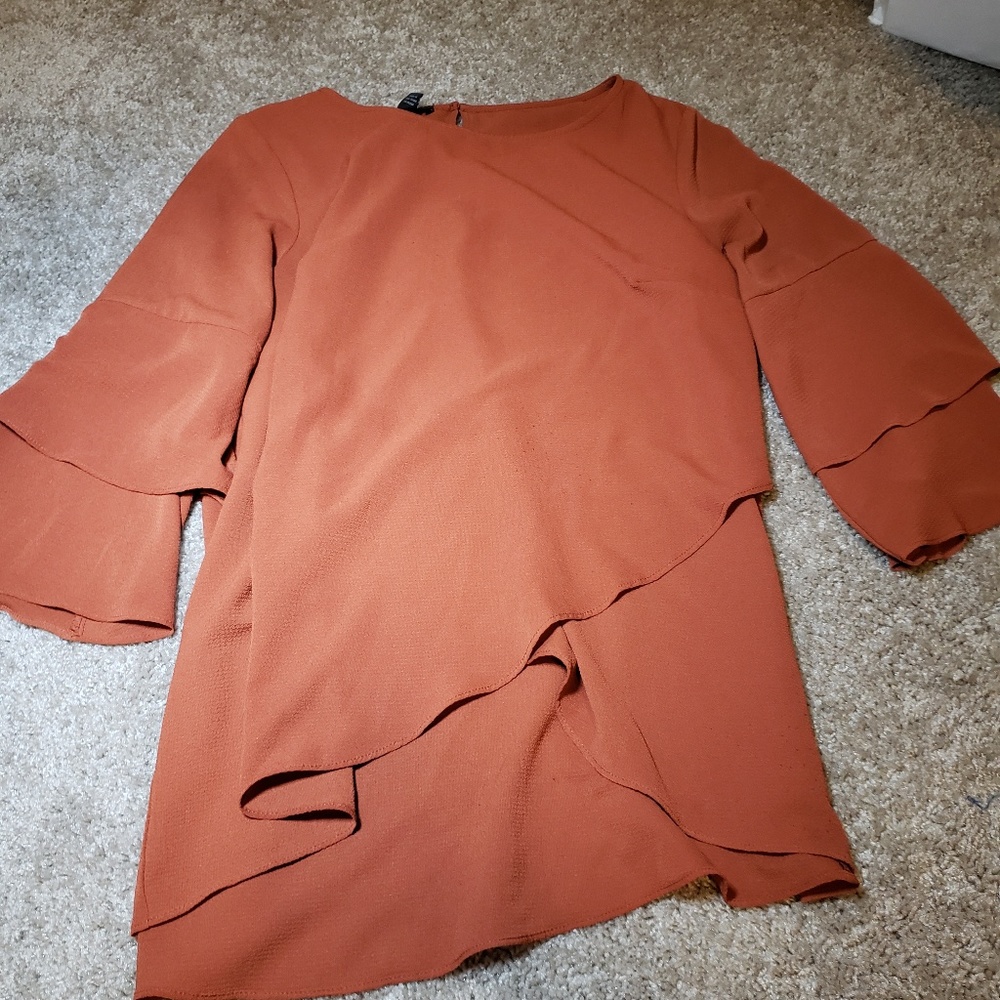 Orange blouse